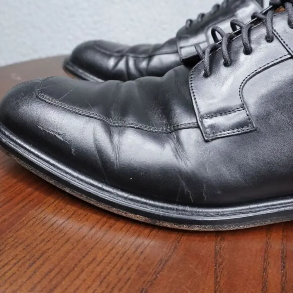 Mezland Delray‎ Shoes Mens 10M Black Leather Split Toe Derby Dress Oxford